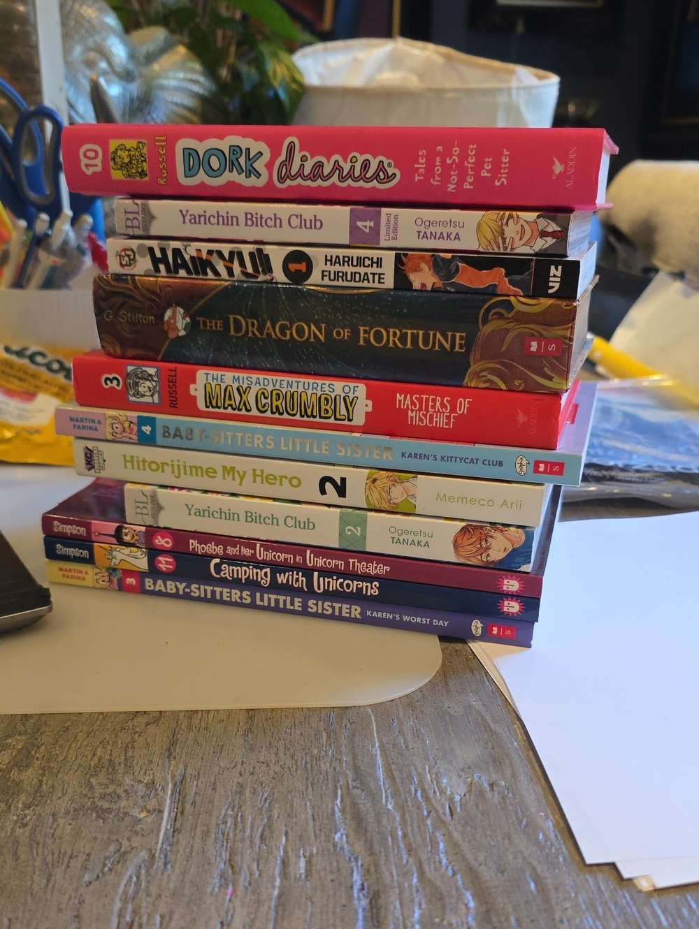Assorted Kids Book Set - Pink, Red, Blue, White Covers